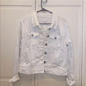 White jean jacket